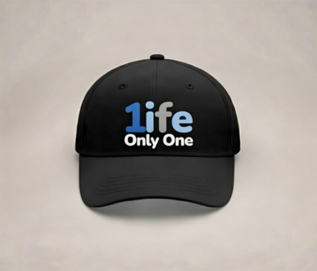 1ife Black Youth Performance Cap — “Only One”