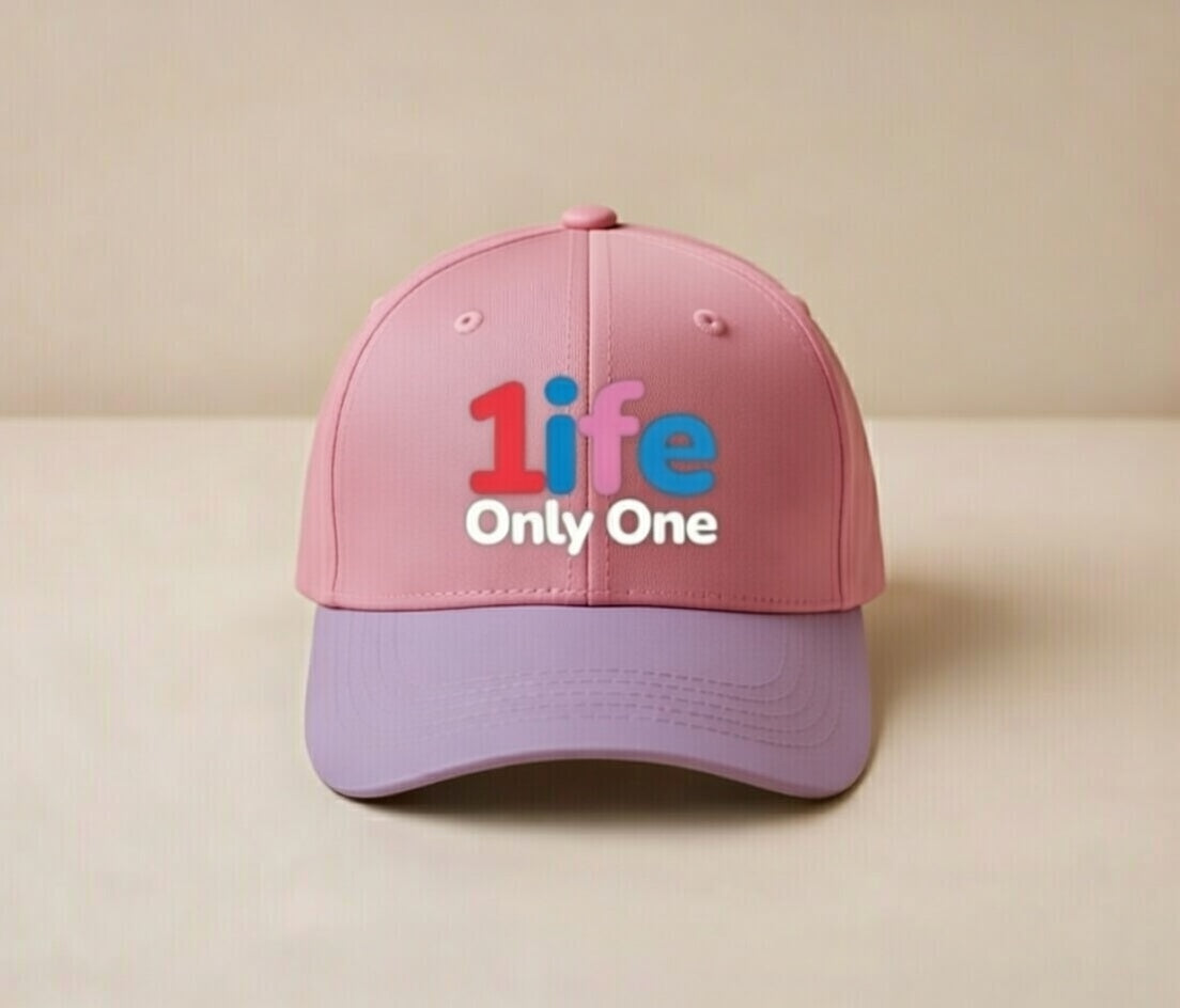 1ife Pink Youth Cap for Girls — “Only One”