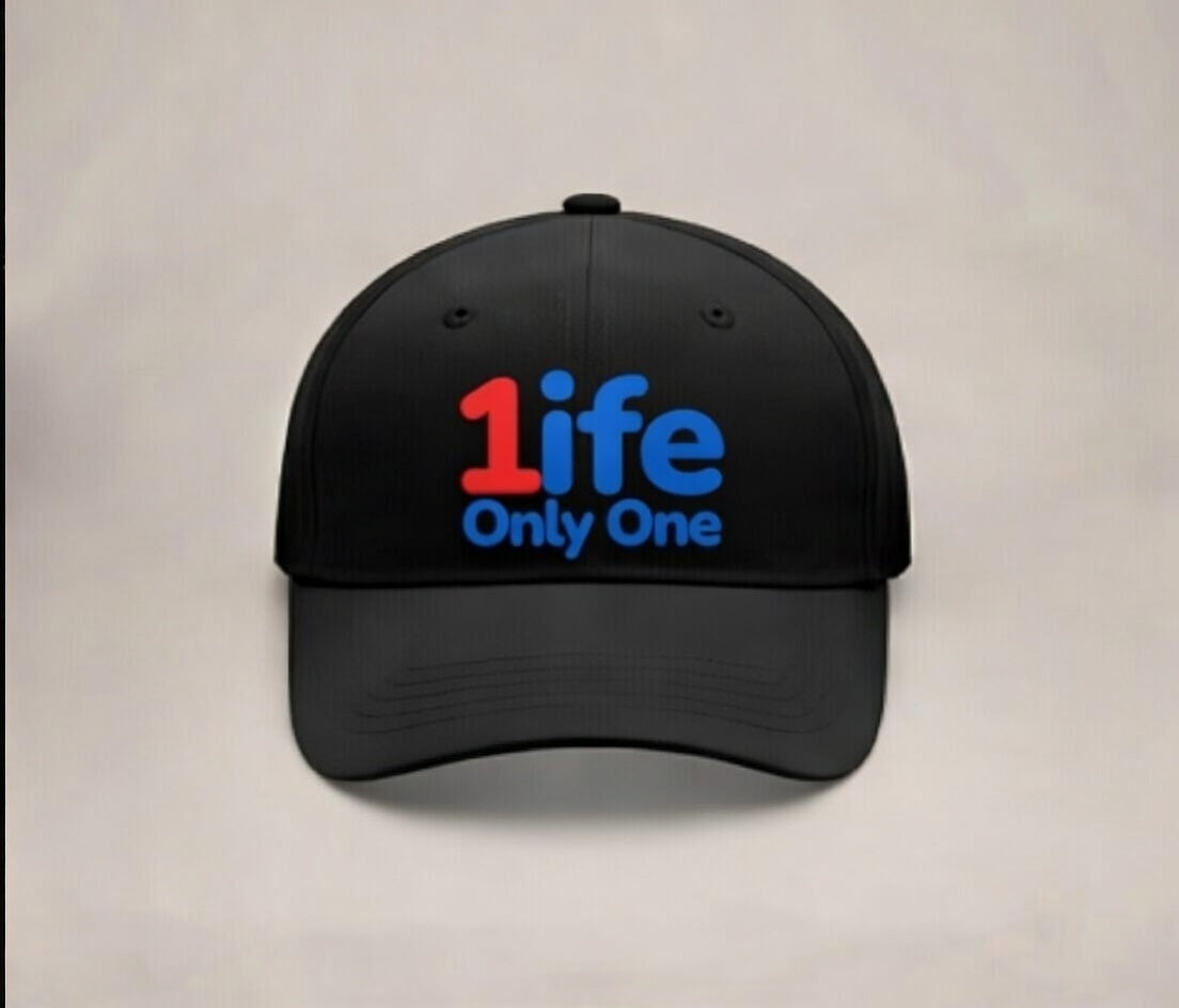 1ife Black Youth Performance Cap — “Only One”